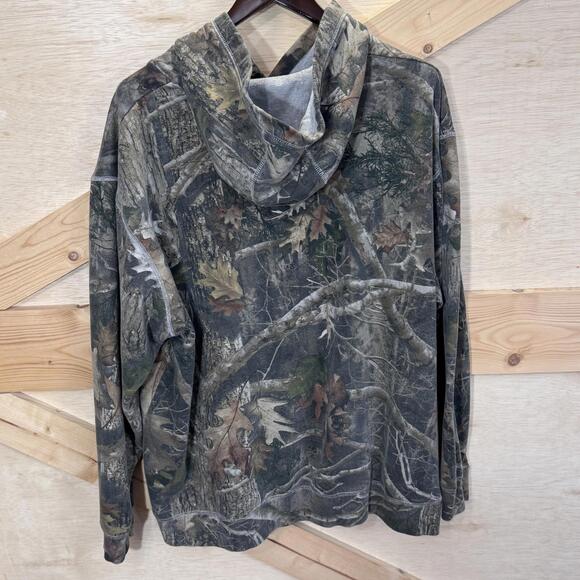 Bass Pro Shop Mens 2XL Camo Hoodie Sweater Hooded Winter Hunting - Picture 3 of 9